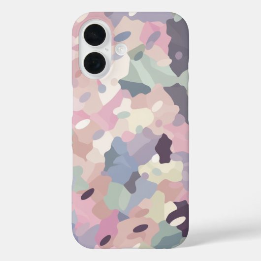 パステル迷彩柄パターン Case-Mate iPhoneケース (裏面)