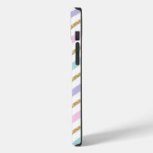パステル金ゴールドグリッタージグザグパターン Case-Mate iPhoneケース (裏面 / 左)