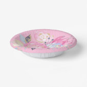 パステル金ゴールドグリッターフラワー ペーパーボウル (傾斜あり)