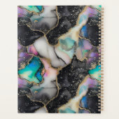 パステル金ゴールドグリッターマーブルモダン プランナー手帳 (裏面)