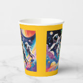 パステル銀河系の宇宙飛行士 紙コップ (左)