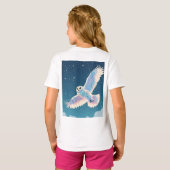 パステル銀河系フクロウ» Girls'Basic T-Shirt Tシャツ (裏面フル)