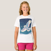 パステル銀河系フクロウ» Girls'Basic T-Shirt Tシャツ (正面フル)