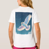 パステル銀河系フクロウ» Girls'Basic T-Shirt Tシャツ (裏面)