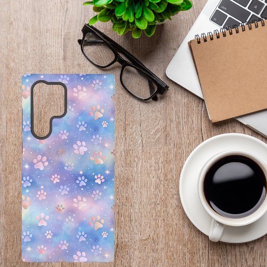 パステル銀河系ポープリントキュートコズミックペットラバー SAMSUNG GALAXYケース