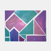 パステル銀河系モザイクフロアマット ドアマット (正面)