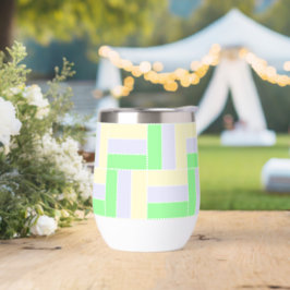 パステル長方形パターン白い破線