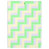 パステル長方形パターン白い破線 クリップボード (裏面)