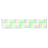 パステル長方形パターン白い破線 ショートテーブルランナー (横)