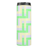 パステル長方形パターン白い破線 タンブラー (裏面)