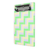 パステル長方形パターン白い破線 ミニクリップボード (アングル2)