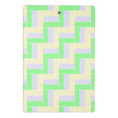 パステル長方形パターン白い破線 ミニクリップボード (裏面)