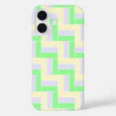 パステル長方形パターン 白い破線 Case-Mate iPhoneケース (裏面)