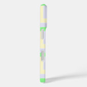 パステル長方形パターン 白い破線 Case-Mate iPhoneケース (裏面 / 右)
