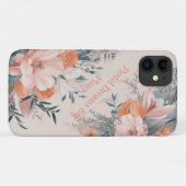 パステル開花エレガンス：フローラiPhone/iPadケース Case-Mate iPhoneケース (裏面(横))