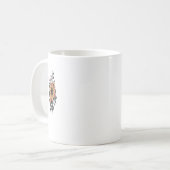 パステル開花シール コーヒーマグカップ (正面左)