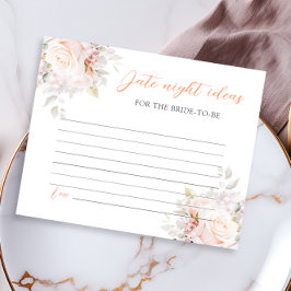 パステル開花ブライダルシャワーデイトナイトアイディア