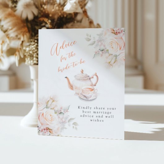 パステル開花ブライダルティーパーティーアドバイス 台座サイン