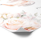 パステル開花ブライダルティーパーティーデザートバー ポスター (角)