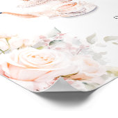 パステル開花ブライダルティーパーティーミモサバー ポスター (角)