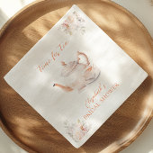 パステル開花ブライダルティーパーティー スタンダードカクテルナプキン