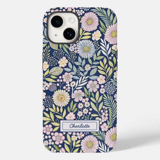 パステル開花名 Case-Mate iPhoneケース (裏面)