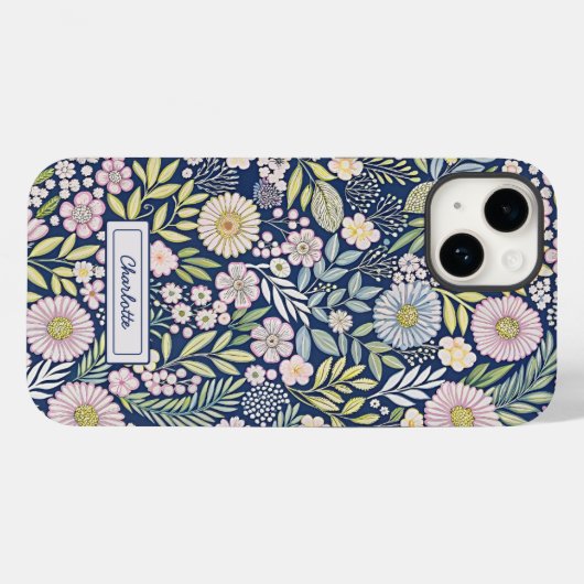 パステル開花名 Case-Mate iPhoneケース (裏面 (横))