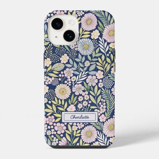 パステル開花名 iPhoneケース (裏面)