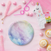 パステル開花紙ボウル ペーパープレート (パーティー)