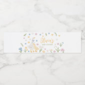 パステル間抜けグースベイビーシャワー ペットボトルラベル (シングルラベル)