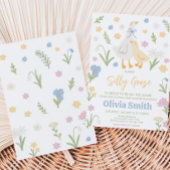 パステル間抜けグースベイビーシャワー 招待状