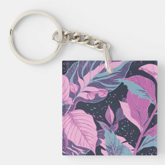 パステル離れの背景（暗） キーホルダー (正面)