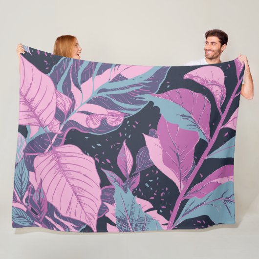 パステル離れの背景（暗） フリースブランケット (インサイチュ)