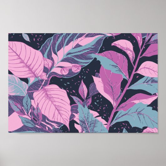 パステル離れの背景（暗） ポスター (正面)