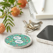 パステル離れグリーン キーホルダー (側面)