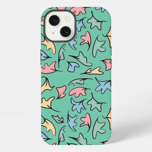 パステル離れグリーン iPhoneケース (裏面)
