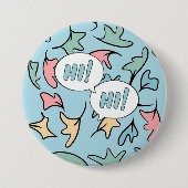 パステル離れブルー 缶バッジ (正面)