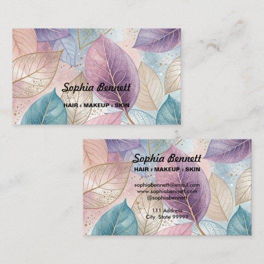 パステル離れ 名刺 (正面/裏面)