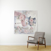 パステル雪だるまタペストリー タペストリー (インサイチュ(横))