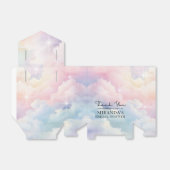 パステル雲の空 ブライダルシャワー フェイバーボックス (折り畳みなし)