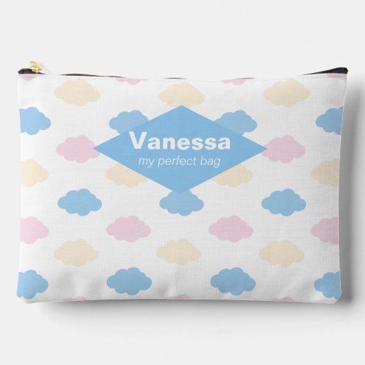 パステル雲。 アクセサリーポーチ (正面)