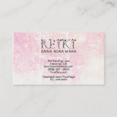 *~*パステル霊気アイビータイポグラフィグランジグリッター 名刺 (裏面)