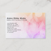*~*パステル霊気ヒーラーヨガマッサージクリスタル 名刺 (裏面)