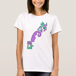 パステル非対称ジオメトリグラフィックティー Tシャツ