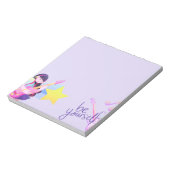 パステル音楽をテーマにしたスター&かわいい女の子 ノートパッド (回転)