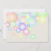 パステル風船ベビーシャワーの招待状 招待状 (裏面)