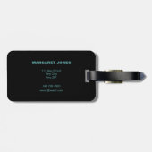 パステル魅力的で愛の鳥。カスタマイズ ラゲッジタグ (裏面横)