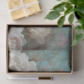 パステル魅力的バニー&ピーニーイースターデコップページ 薄葉紙 (ギフト)