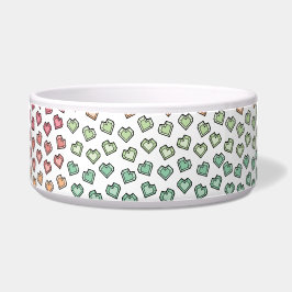 パステル魅力的レインボージェムストーンハートパターン ボウル