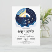 パステル魔法スターズベビーシャワー 招待状 (スタンド正面)